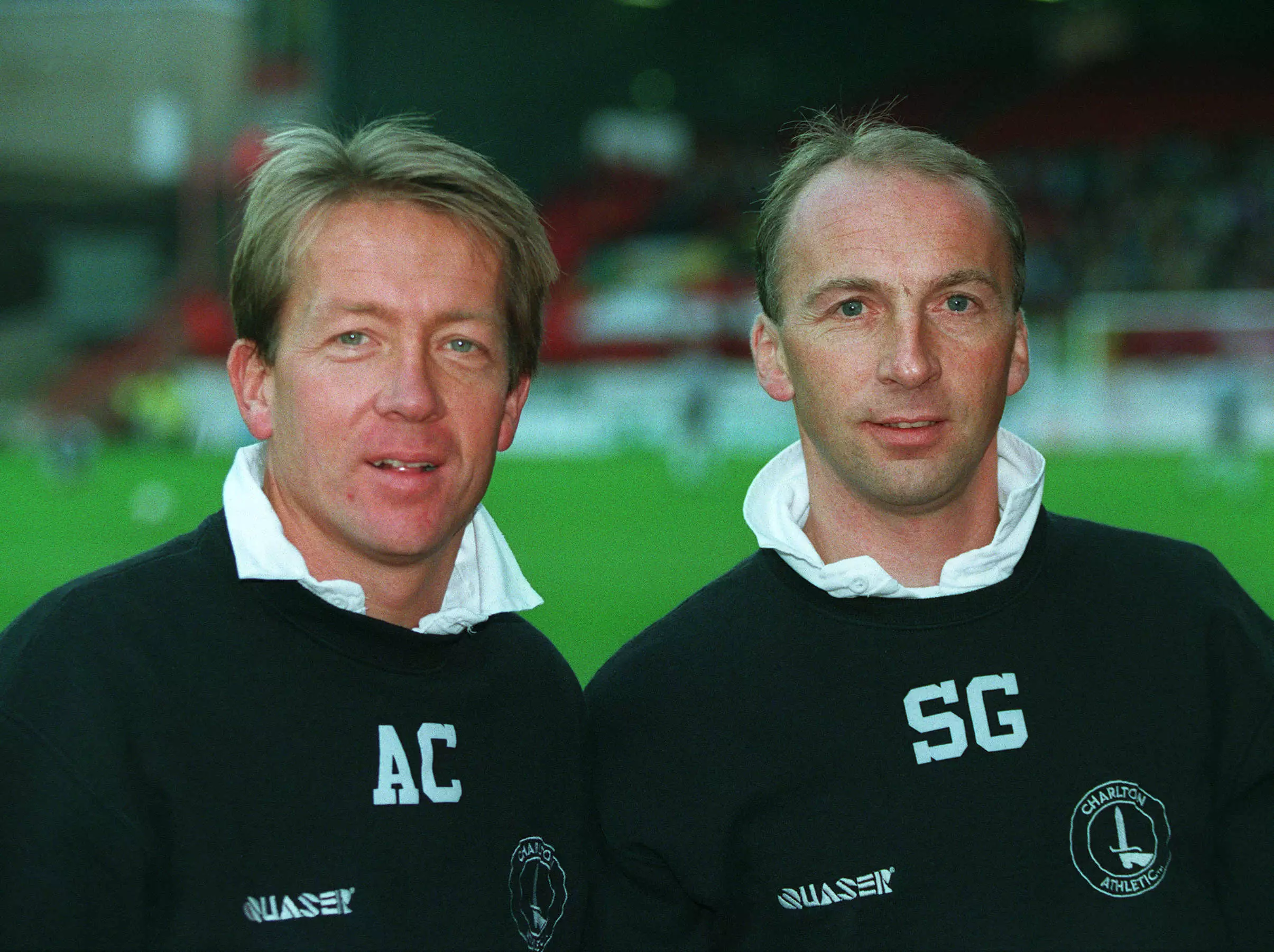 Charlton Athletic player-managers Alan Curbishley and Steve Gritt, December 1994