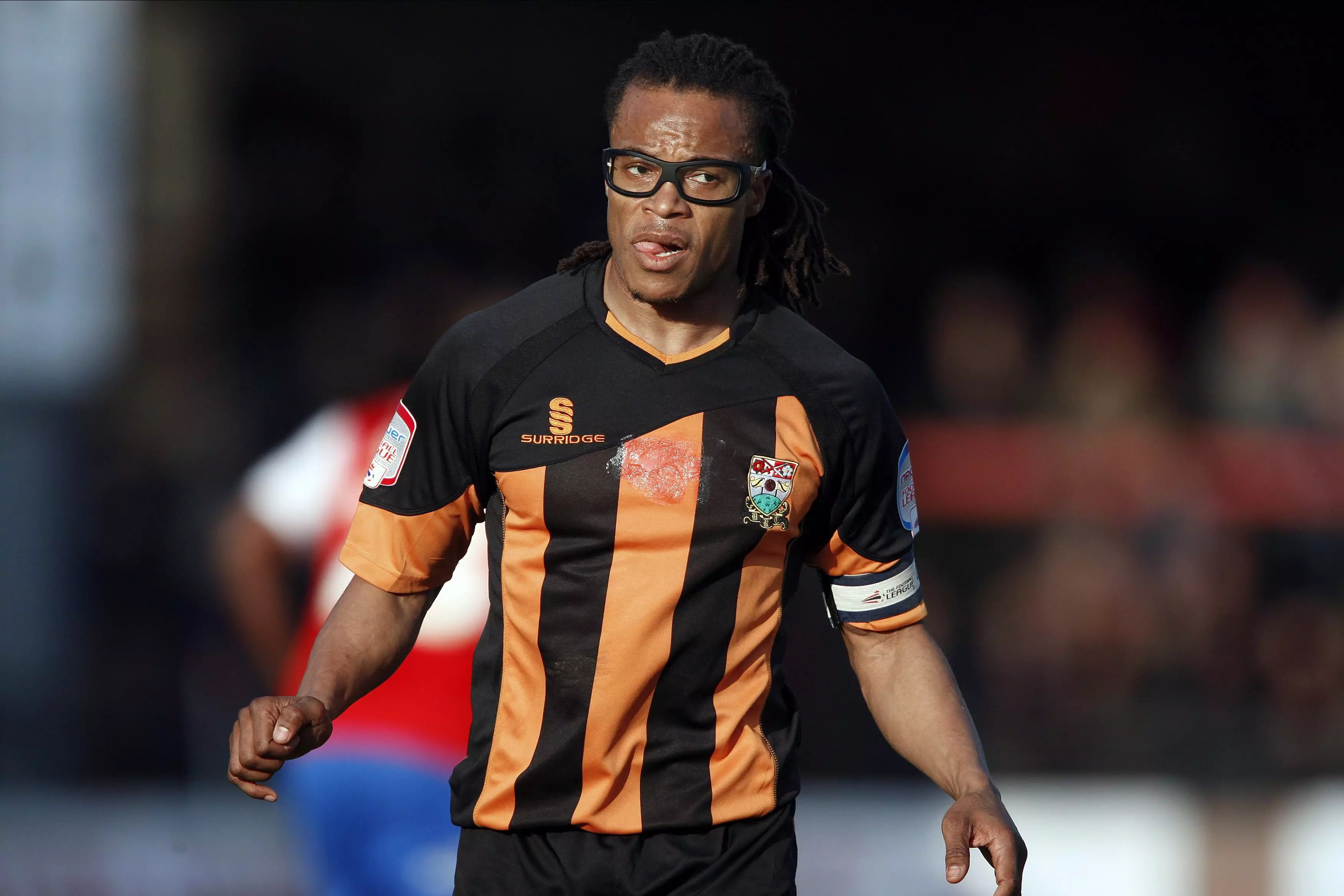 Barnet player-manager Edgar Davids, February 2013